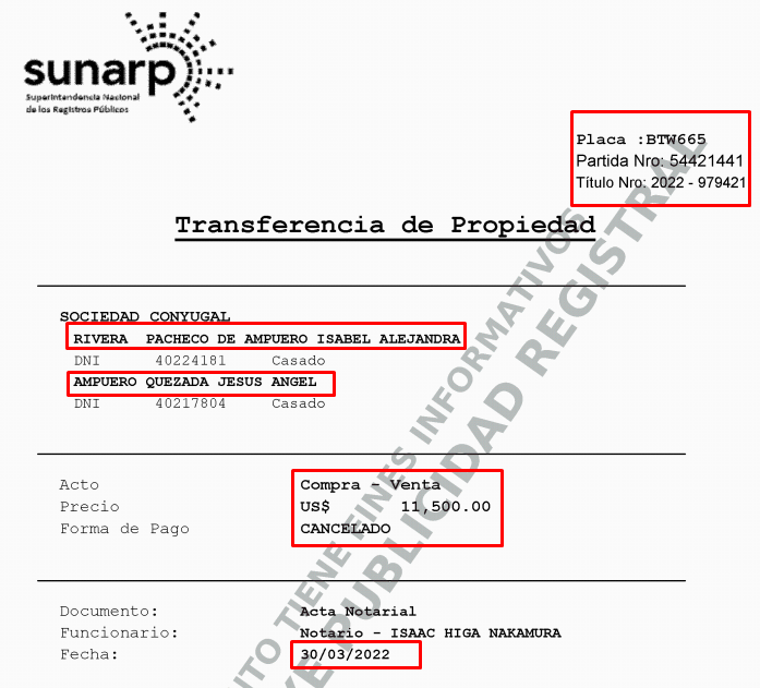 documento obtenido en SUNARP PERU
