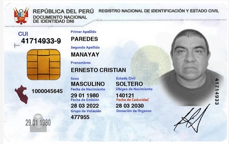 ernesto cristian paredes manayay alias bou punta negra organizacion criminal